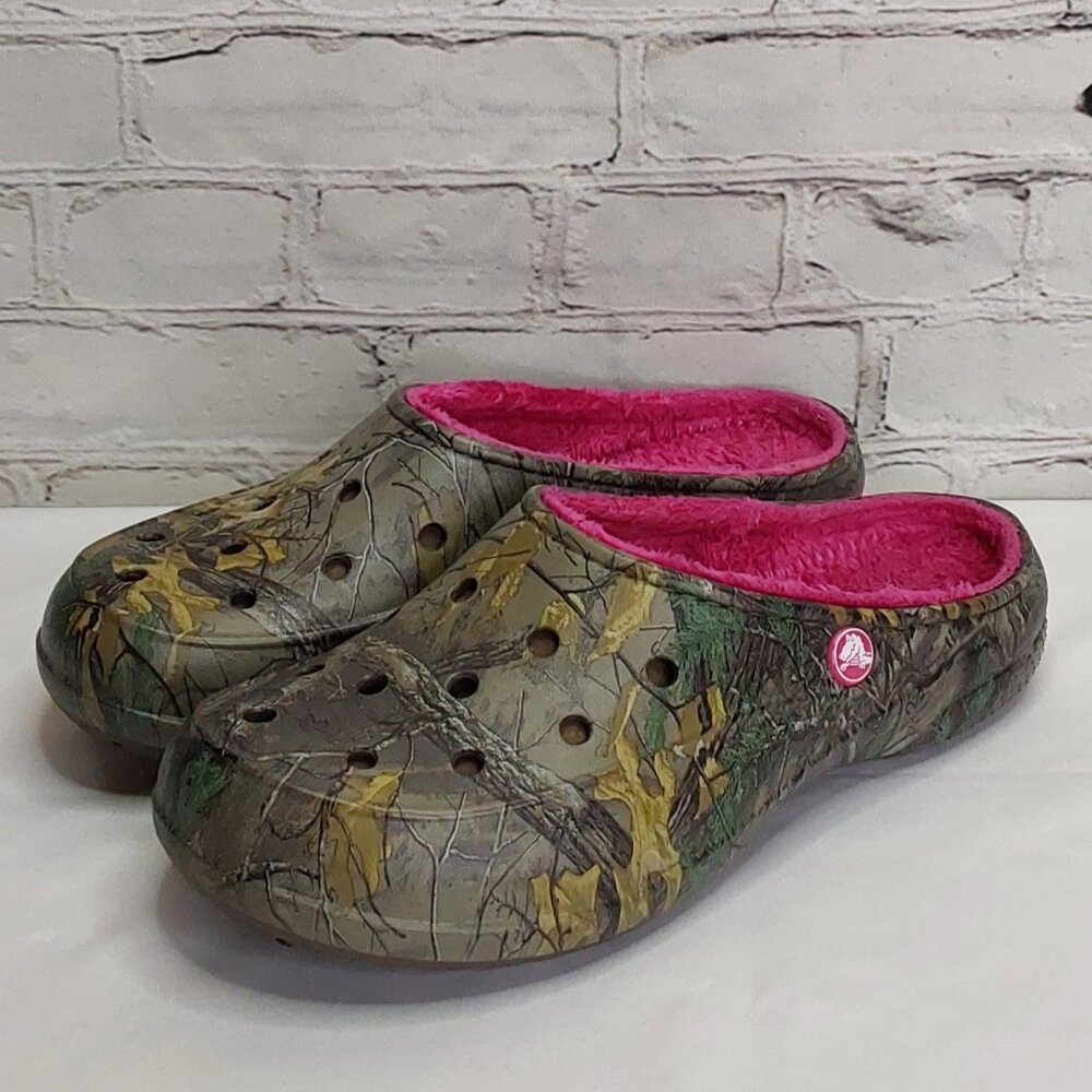 'Dual Crocs' 'Freesail' Realtree Clog Fuchsia Lin… - image 4